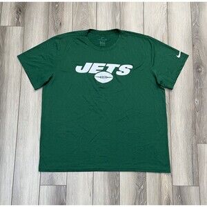 Nike Dri-Fit New York Jets “The Nike Tee” Green Short Sleeve Tee Mens Size XXL
